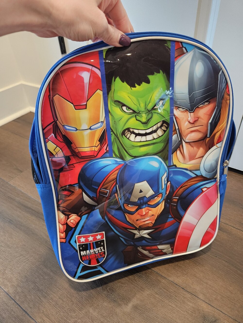 Marvel Avengers Heroes Kids Backpack Iron Man Hulk Thor Captain America NWT